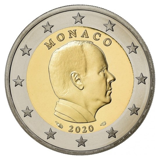 uncirculated 1 € Euro circulation coin 2014  Albert MONACO 